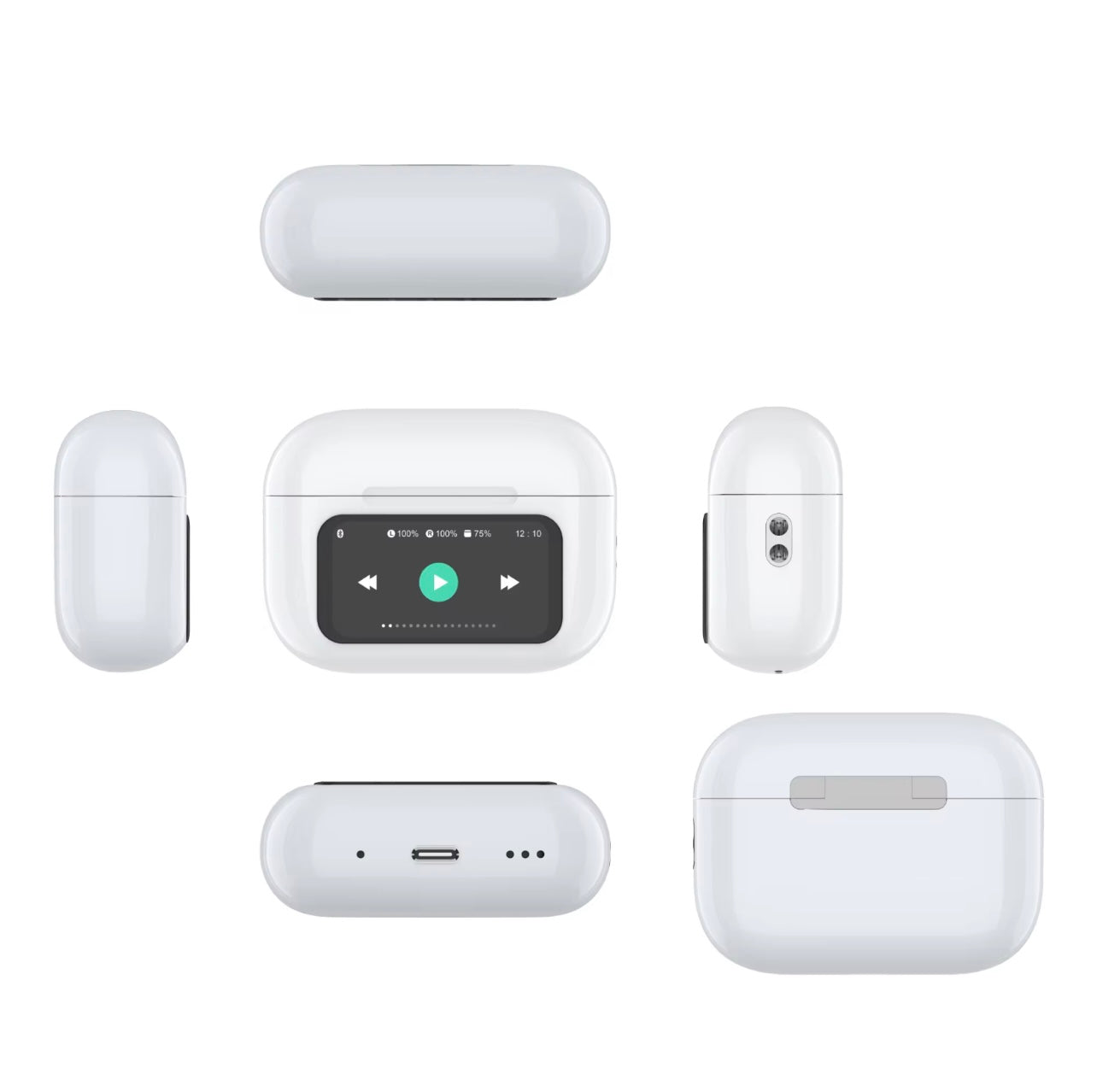 Draadloze oordoppen A9 Pro Pods met Smart Display , geschikt voor Apple & Android . Bluetooth oordoppen
